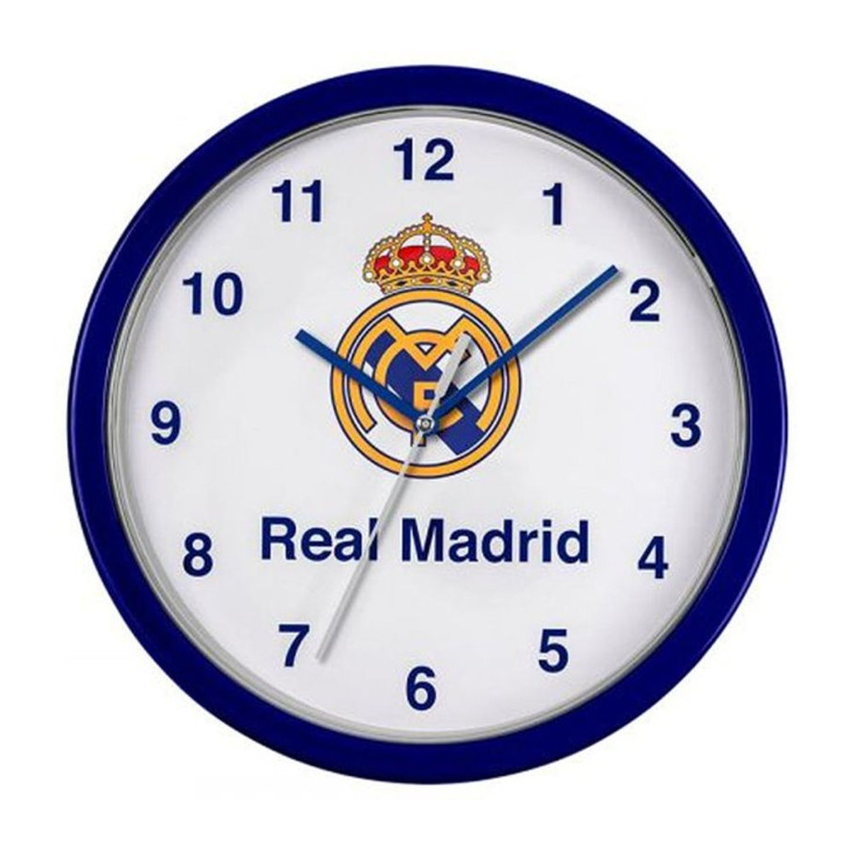Real Madrid CF Wanduhr rund in Weiß mit Logo-Design - Bild 1