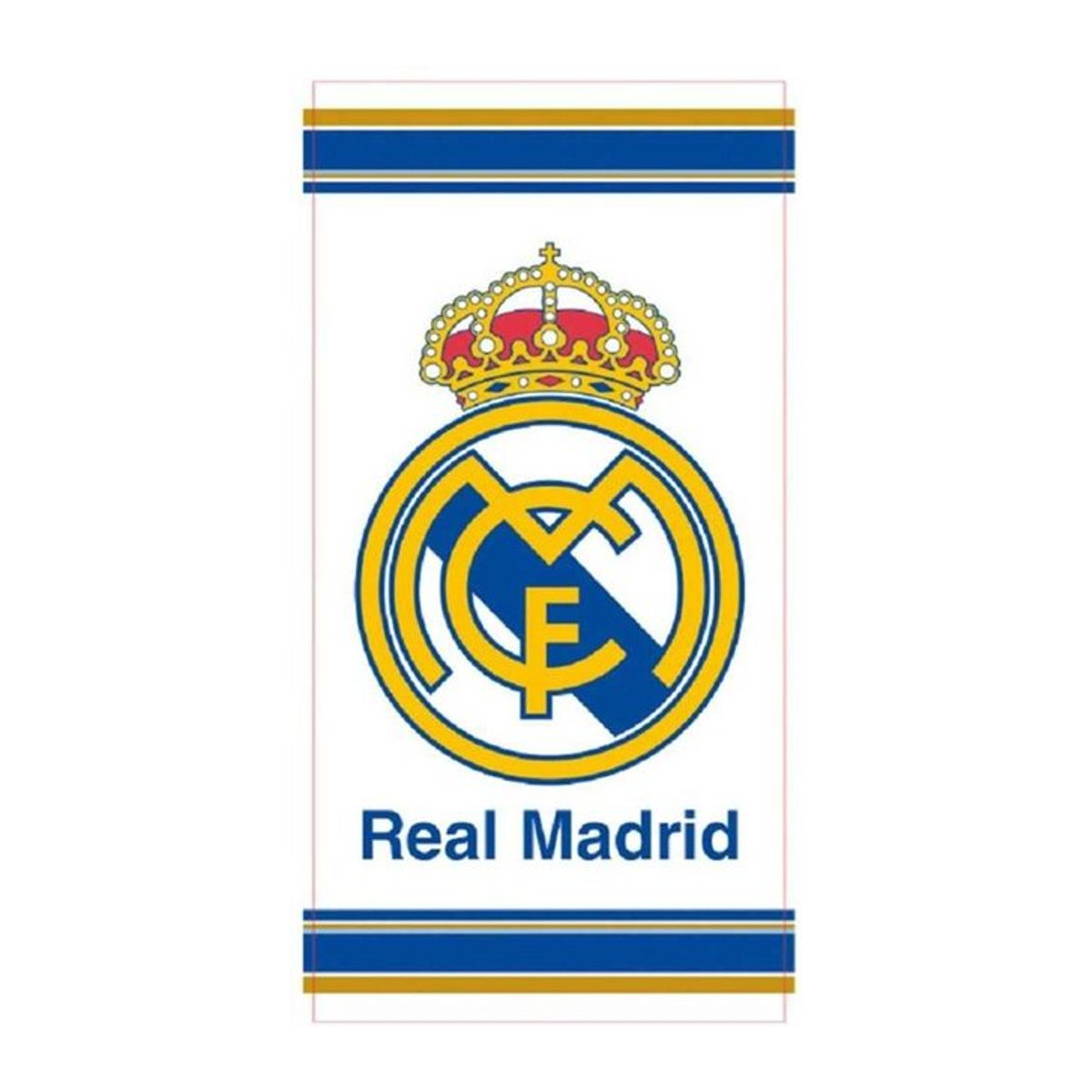 Real Madrid CF Wappenhandtuch in Blau/Gelb, One Size - Bild 1