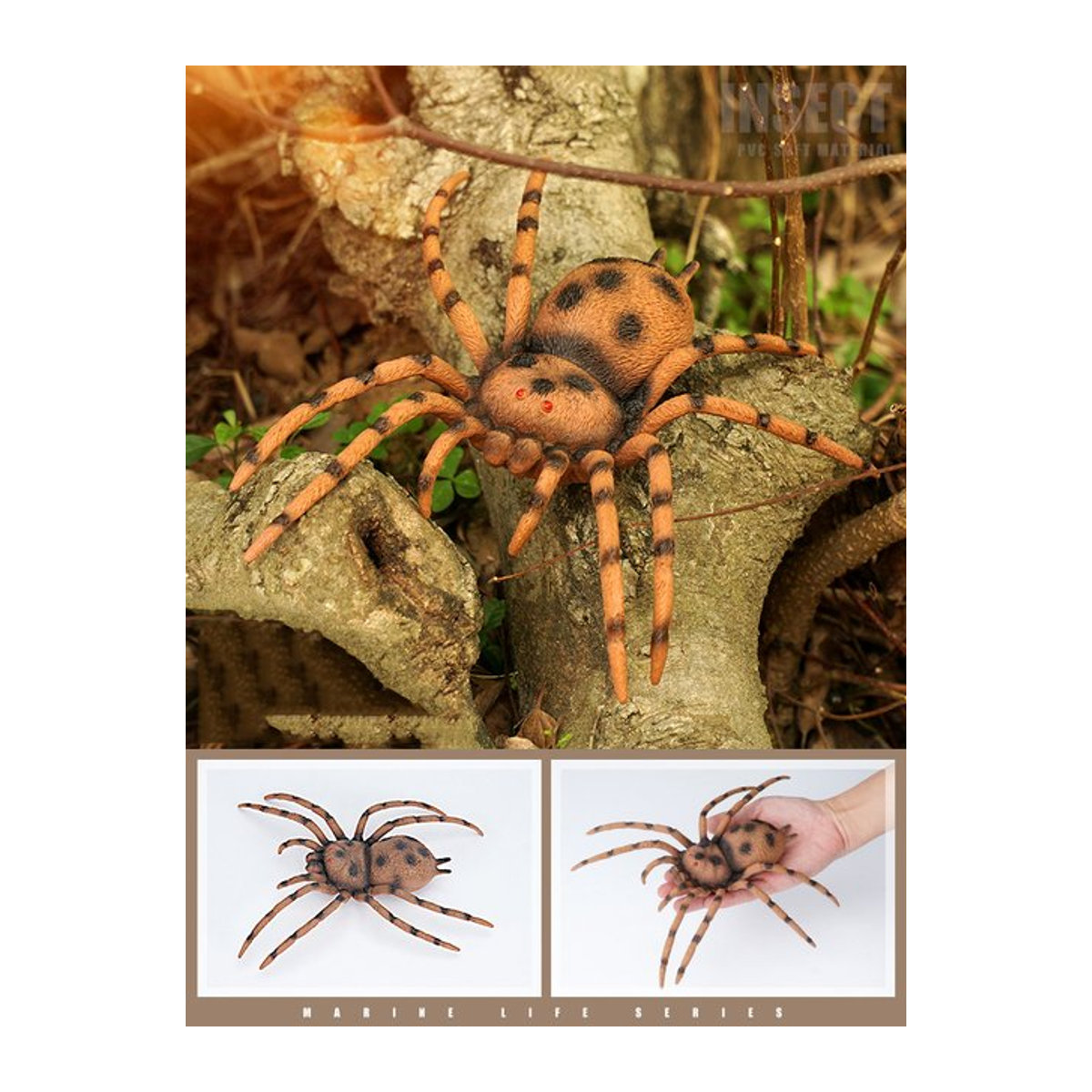 Realistische Insekten-Tierfiguren aus PVC für Kinder als pädagogisches Lernspielzeug mit Spinne, Heuschrecke, Skorpion und Ameise - Bild 1