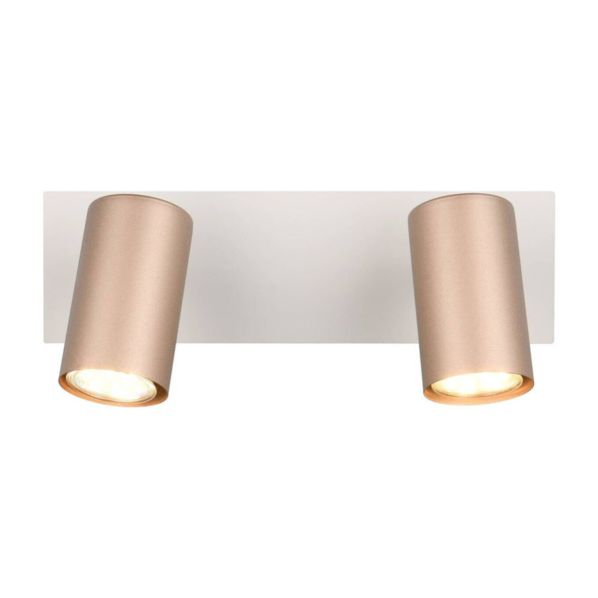 Reality Spots Marley Wandleuchte aus Metall in Braun und Grau, moderner Strahler mit 2 Brennstellen, B/H/L: 30 x 15 x 9 cm - Bild 1