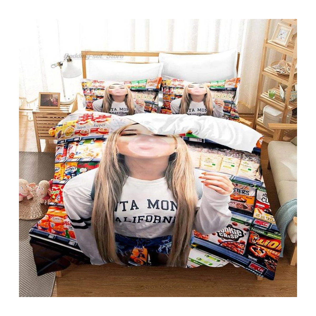 Rebekah Wing Merch Beki Flauschige Bettwäsche 3D AU Bettbezug Single 140 x 210 cm - Bild 1
