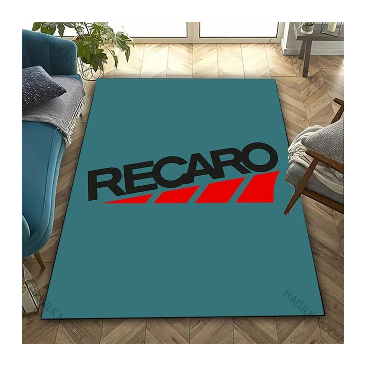 Recaro Druckteppich mit Logo für Wohnzimmer, Schlafzimmer oder Büro, B/B: 80 x 120 cm - Bild 1