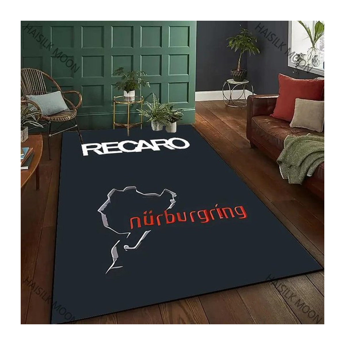 Recaro Druckteppich mit Logo für Wohnzimmer, Schlafzimmer oder Büro, B/B: 80 x 120 cm - Bild 1