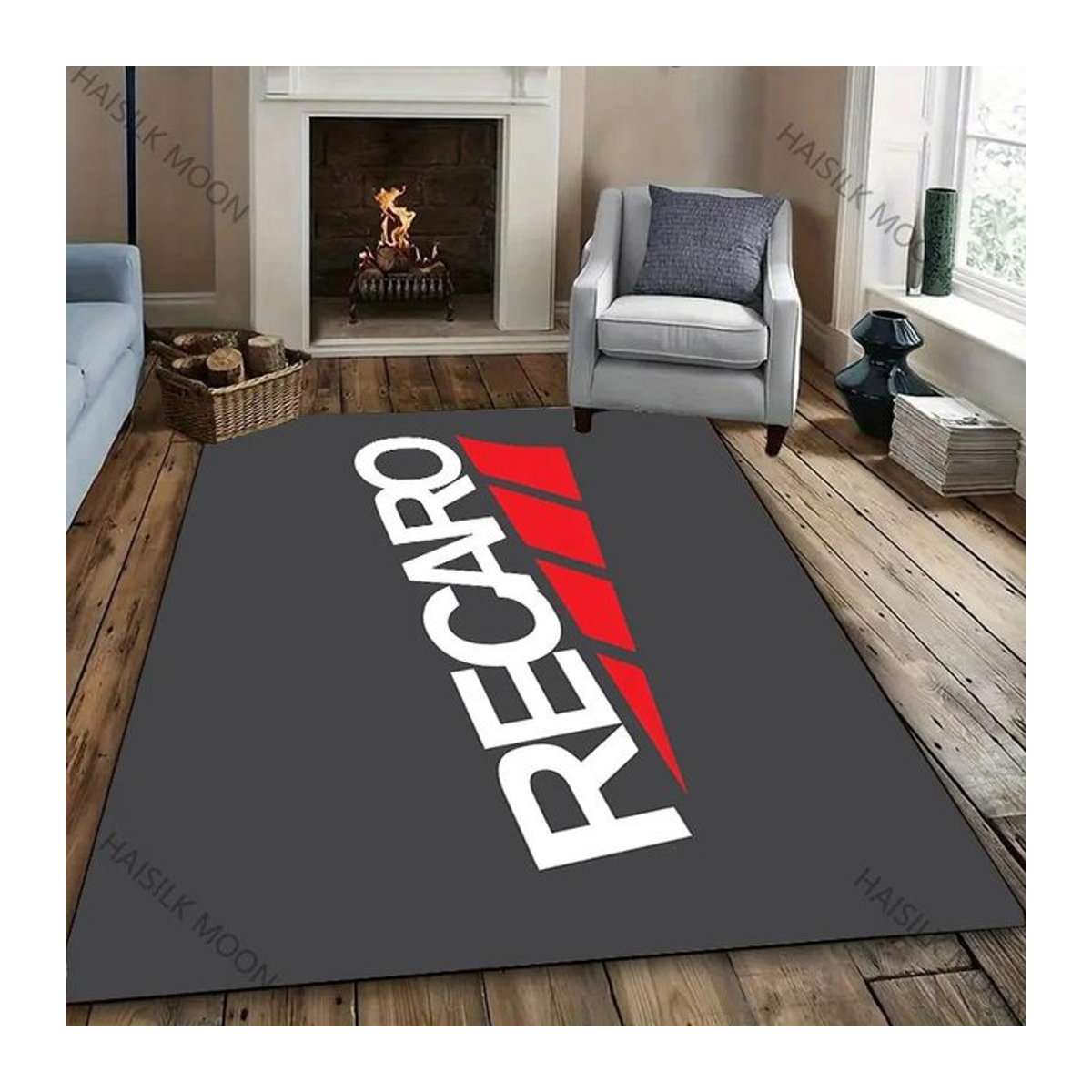 Recaro Druckteppich mit Logo für Wohnzimmer, Schlafzimmer oder Büro, B x T: 150 x 220 cm - Bild 1