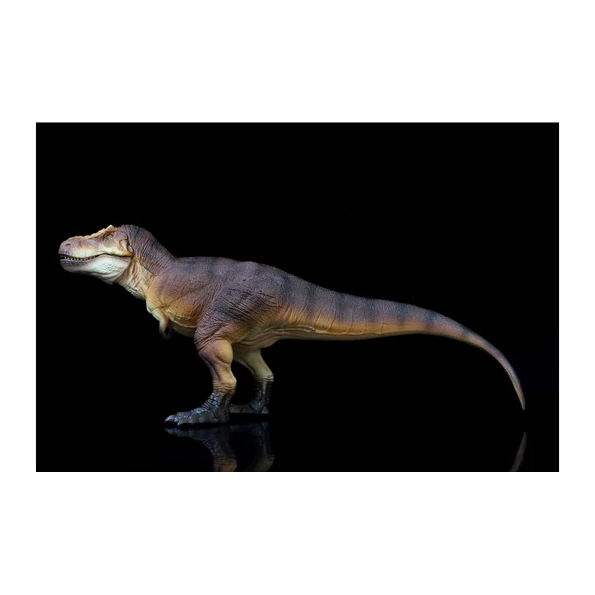 RECUR Tyrannosaurus Rex Modellfigur in Braun, 1/35 Dinosaurier Tierfigur aus Kunstharz - Bild 1