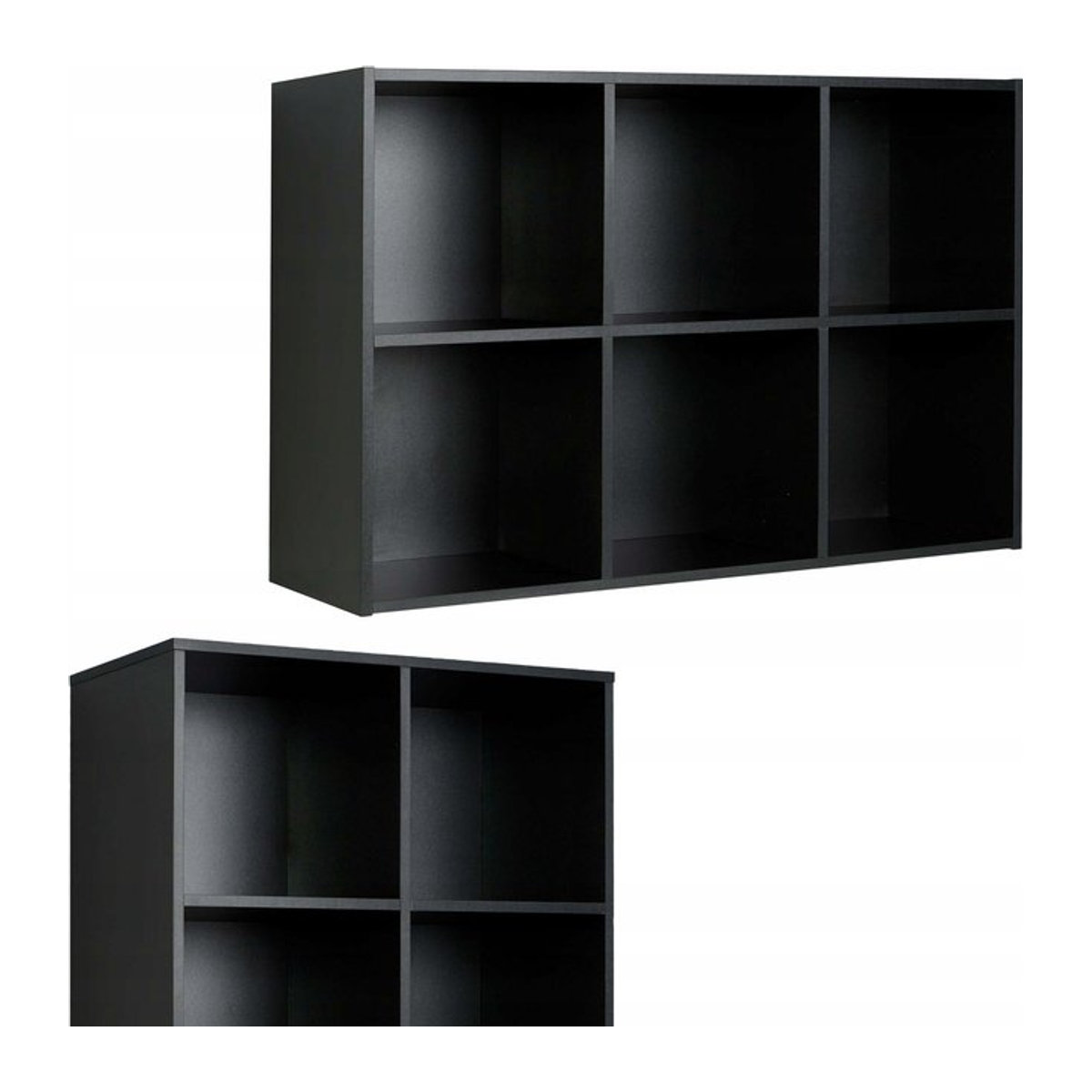 Regal Ablage Organizer Cubo 5 von Family Meble in Schwarz, B/T/H: 105,6 x 35,0 x 71,2 cm - Bild 1