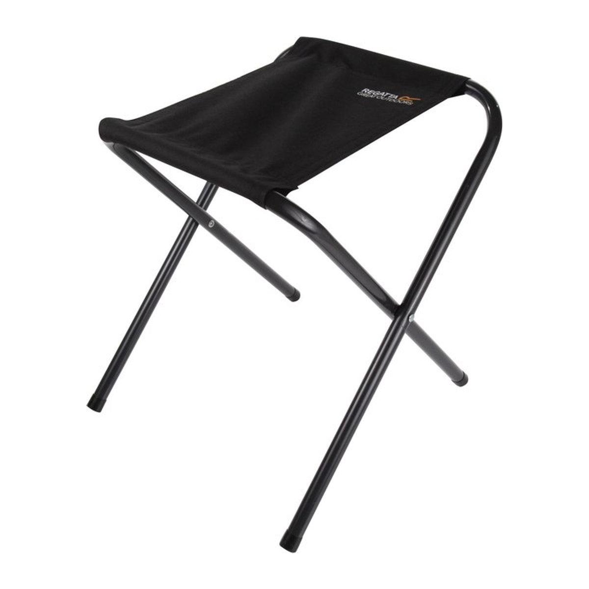 Regatta Great Outdoors Marcos Campinghocker in Grau/Schwarz mit Polyestergewebe und Stahlgestell, B/T/H: 37 x 37 x 44 cm - Bild 1