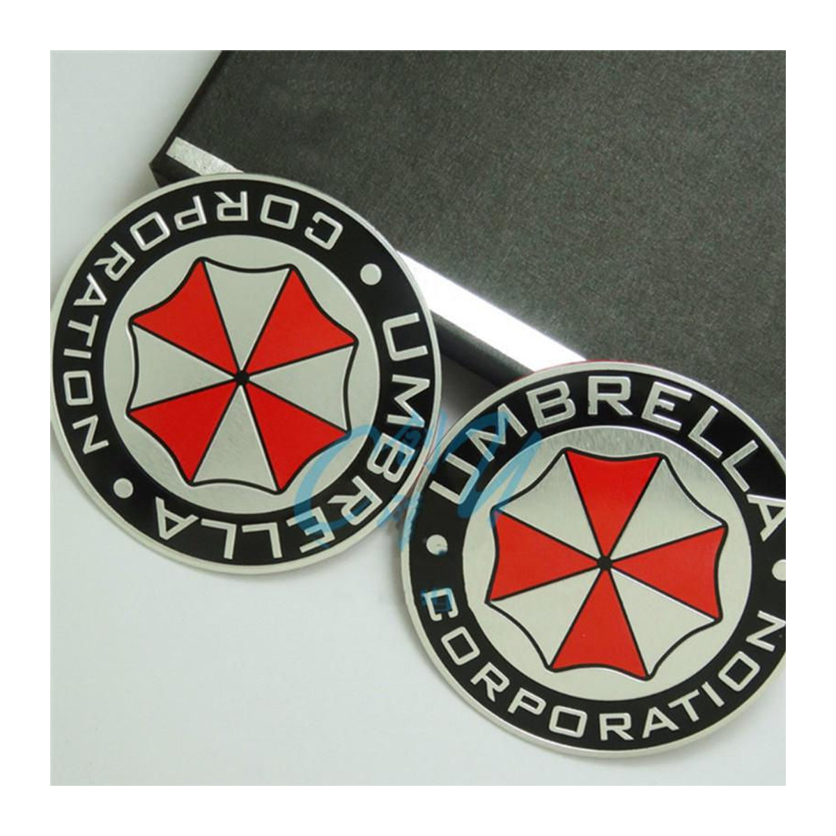 Resident Evil Umbrella Corporation 3D Aufkleber aus Aluminiumlegierung in Mango-Orange - Bild 3