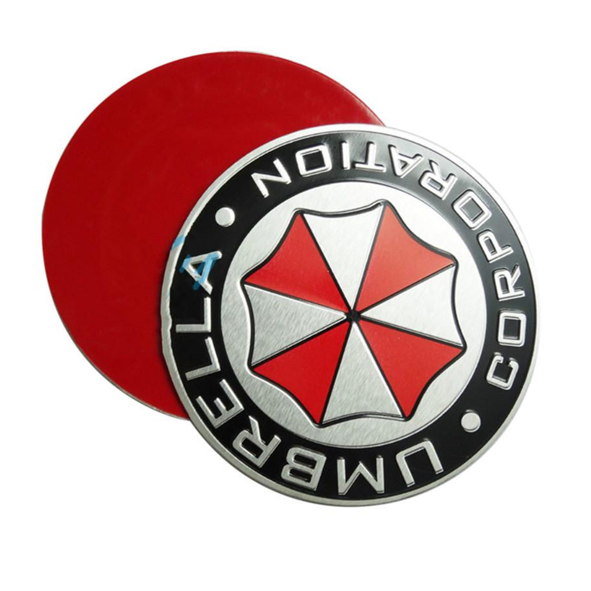 Resident Evil Umbrella Corporation 3D Aufkleber aus Aluminiumlegierung in Mango-Orange - Bild 6