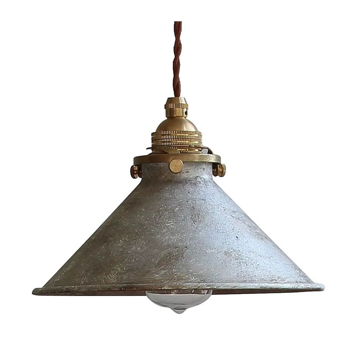 Retro Industrielle Pendelleuchte wecus aus Metall in Alufarben - Bild 3