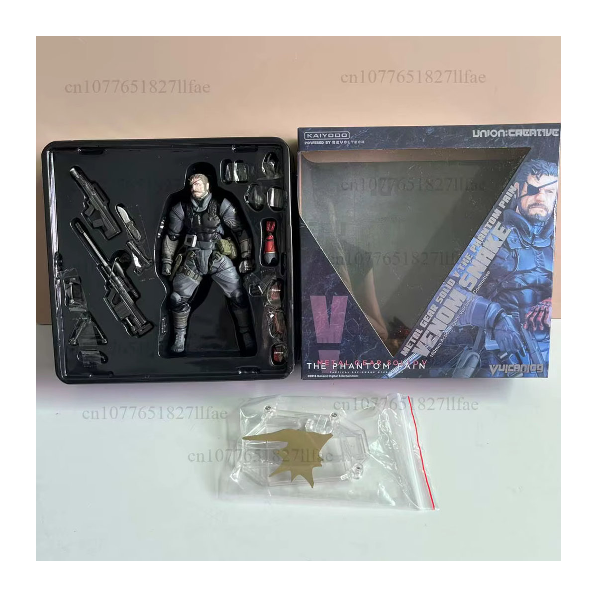 Revoltech Union Creative Metal Gear Solid V The Phantom Pain Venom Snake Action Figure in Schwarz - Bild 3