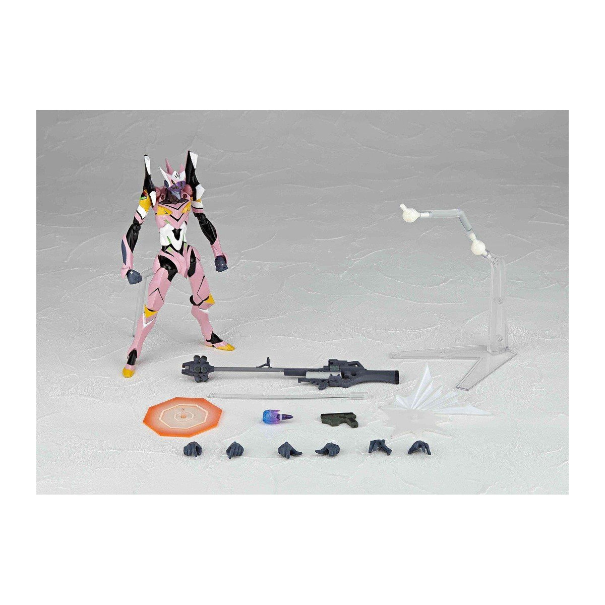 Revoltech Yamaguchi 139 Evangelion Einheit-08B Wille Custom Anime-Figur in Pink - Bild 3