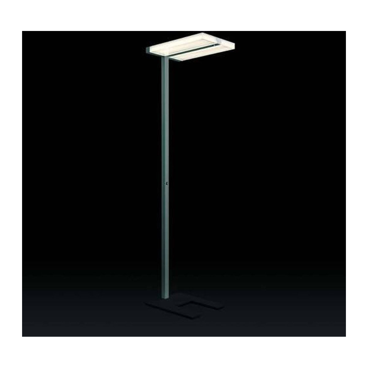 RIDI Deckenfluter LED in Silber mit neutralweißem Licht, minimalistisches Design, Höhe: 195 cm - Bild 1