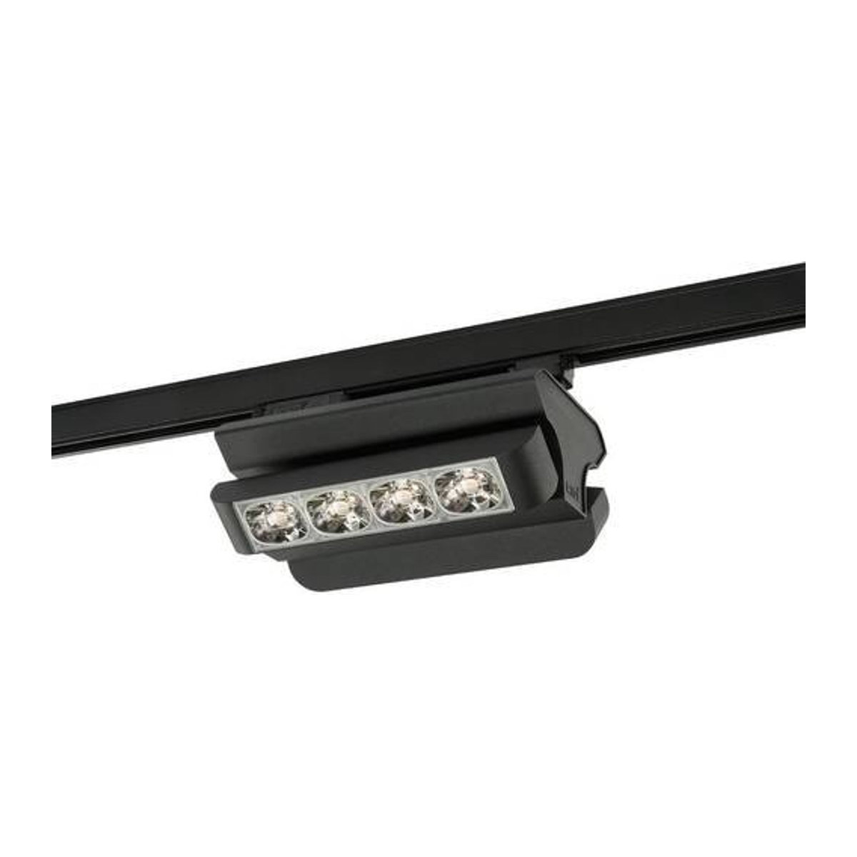 RIDI Hochvolt-Schienensystem-Leuchte LED in Schwarz mit warmweißem Licht für ein modernes Ambiente - Bild 1