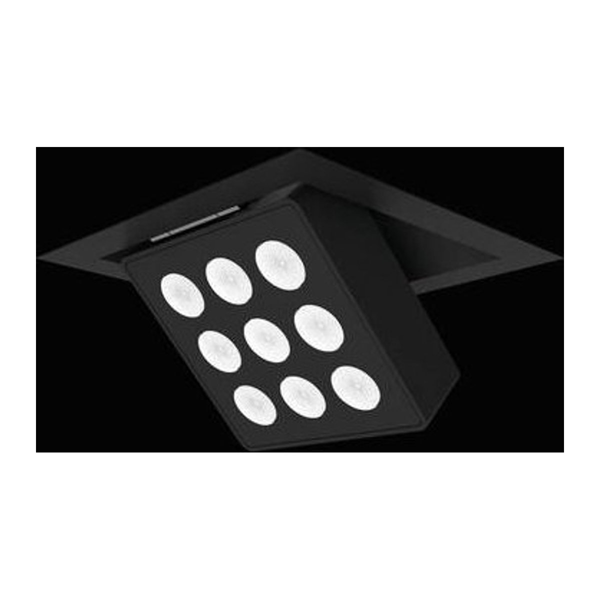 RIDI LED-Einbauleuchte SPG0330256AQ in Schwarz mit 27W und neutralweißem Licht - Bild 1