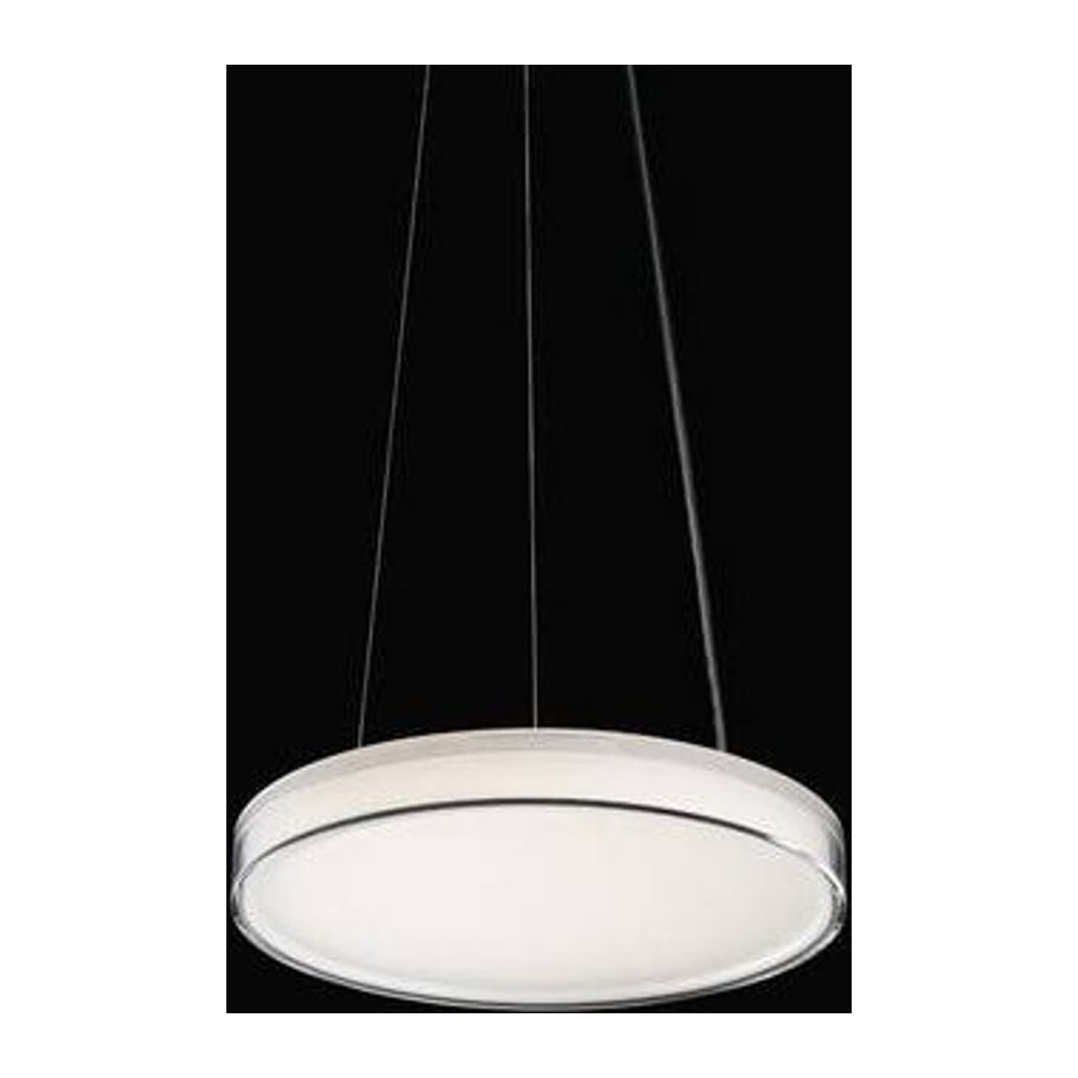 RIDI LED-Pendelleuchte in Weiß mit neutralweißem Licht und minimalistischem Design - Bild 1