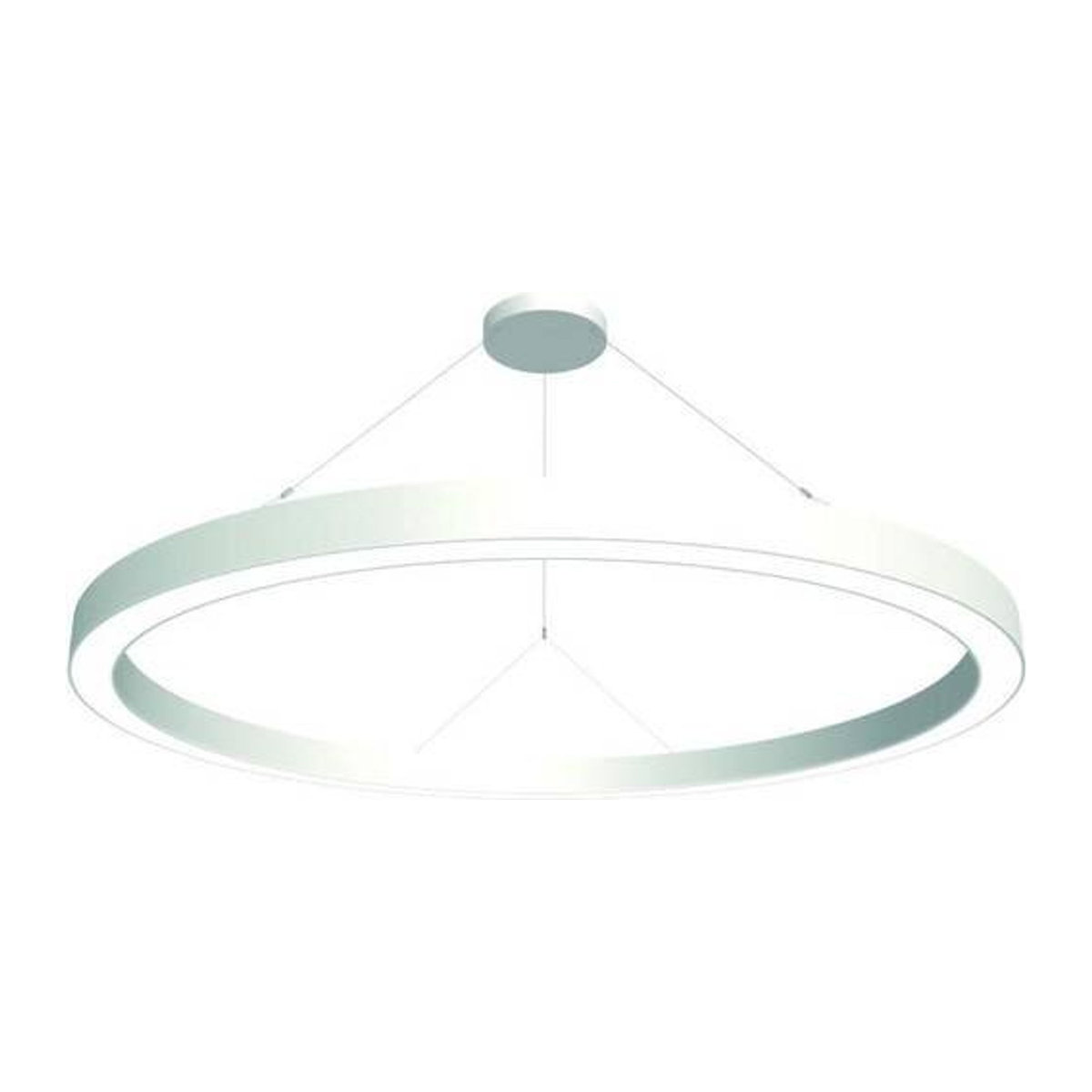 RIDI LED-Pendelleuchte SPC0630019 in Weiß mit neutralweißem Licht und minimalistischem Design - Bild 1