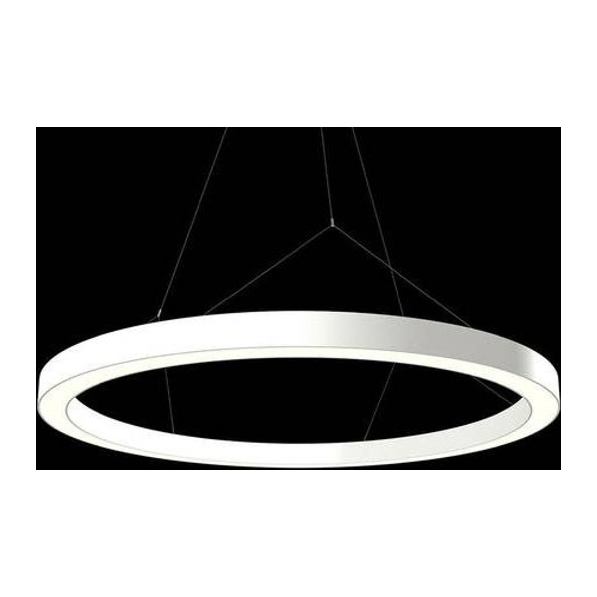 RIDI LED-Pendelleuchte SPC0630023 in Weiß mit warmweißem Licht und minimalistischem Design - Bild 1
