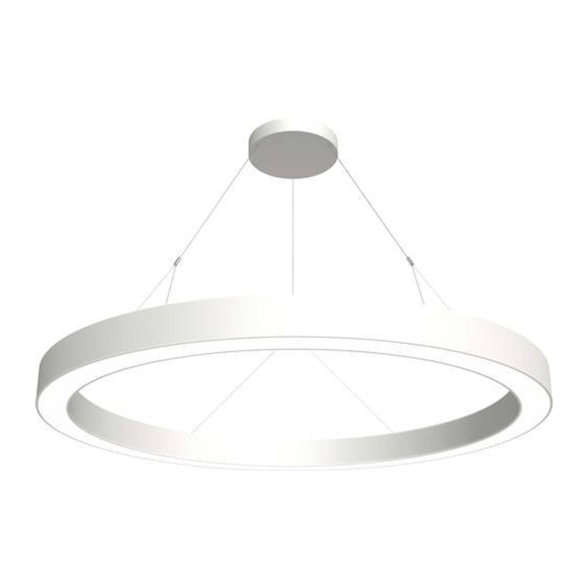 RIDI LED-Pendelleuchte SPC0630050 in Weiß mit warmweißem Licht und minimalistischem Design - Bild 1