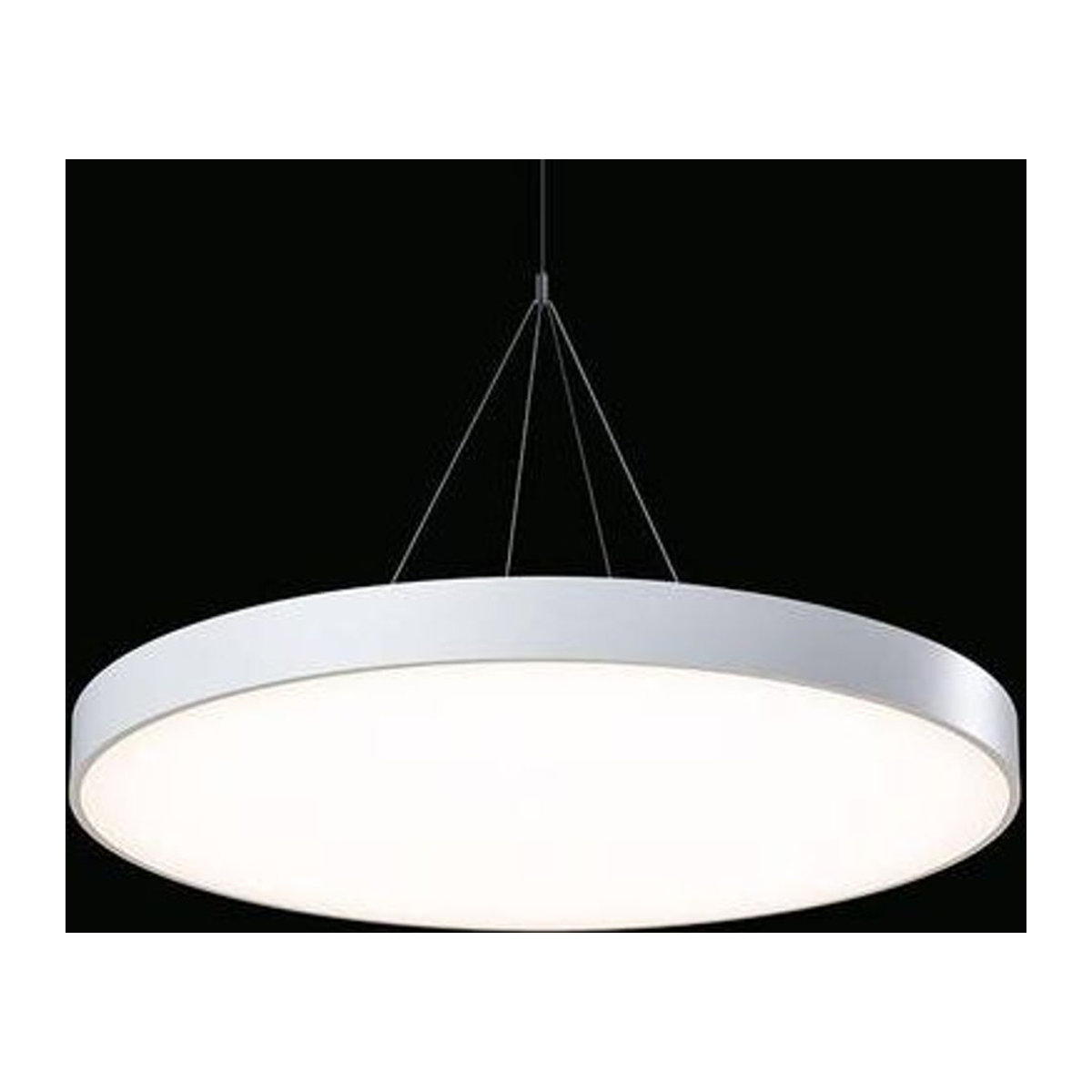 RIDI LED-Pendelleuchte SPC0630064 in Weiß, minimalistisches Design, warmweißes Licht - Bild 1