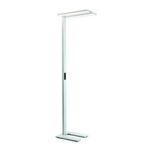 RIDI LED-Standleuchte in Weiß mit neutralweißem Licht und minimalistischem Design