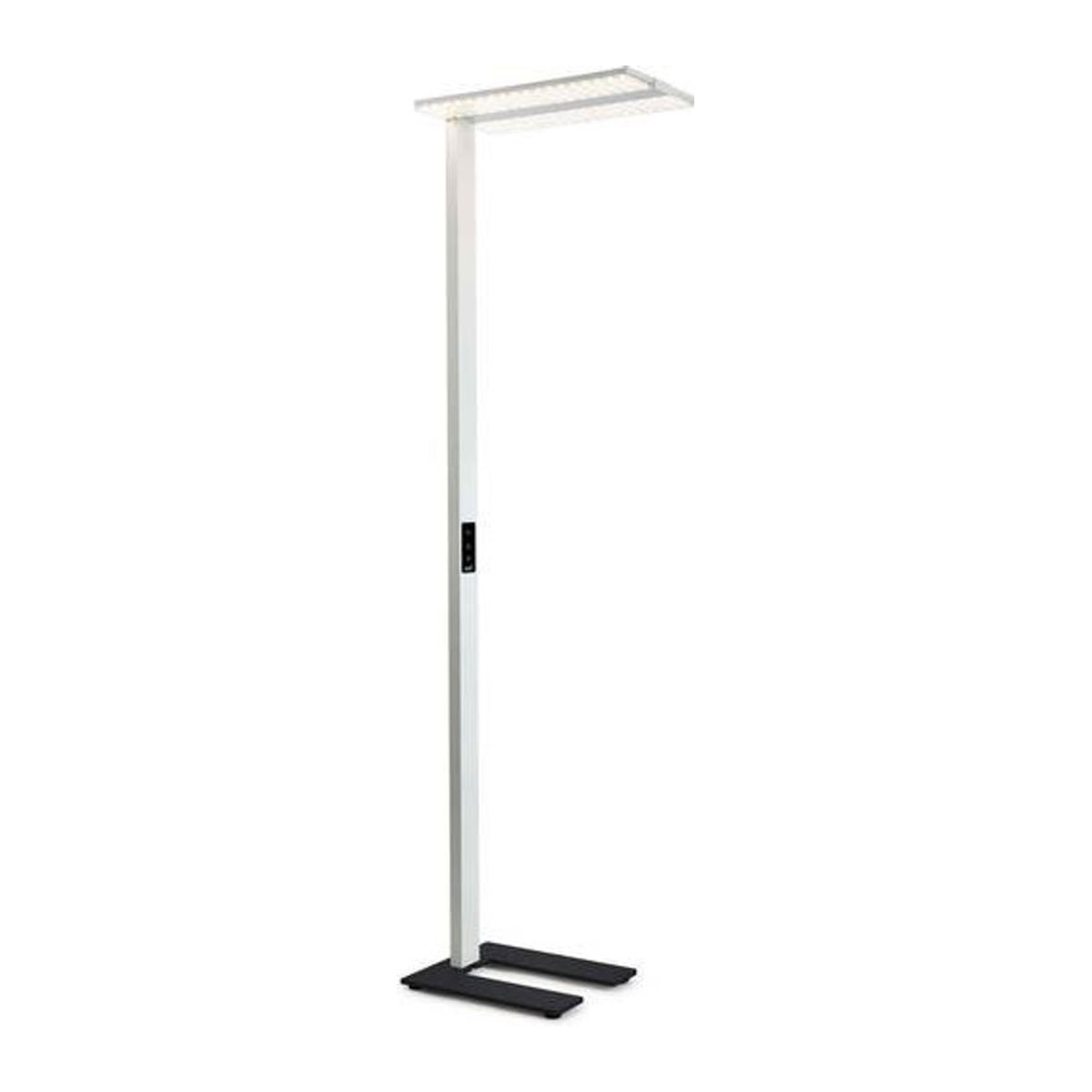 RIDI LED-Standleuchte in Weiß mit neutralweißem Licht und minimalistischem Design, Höhe: 130 cm, Breite: 195 cm - Bild 1
