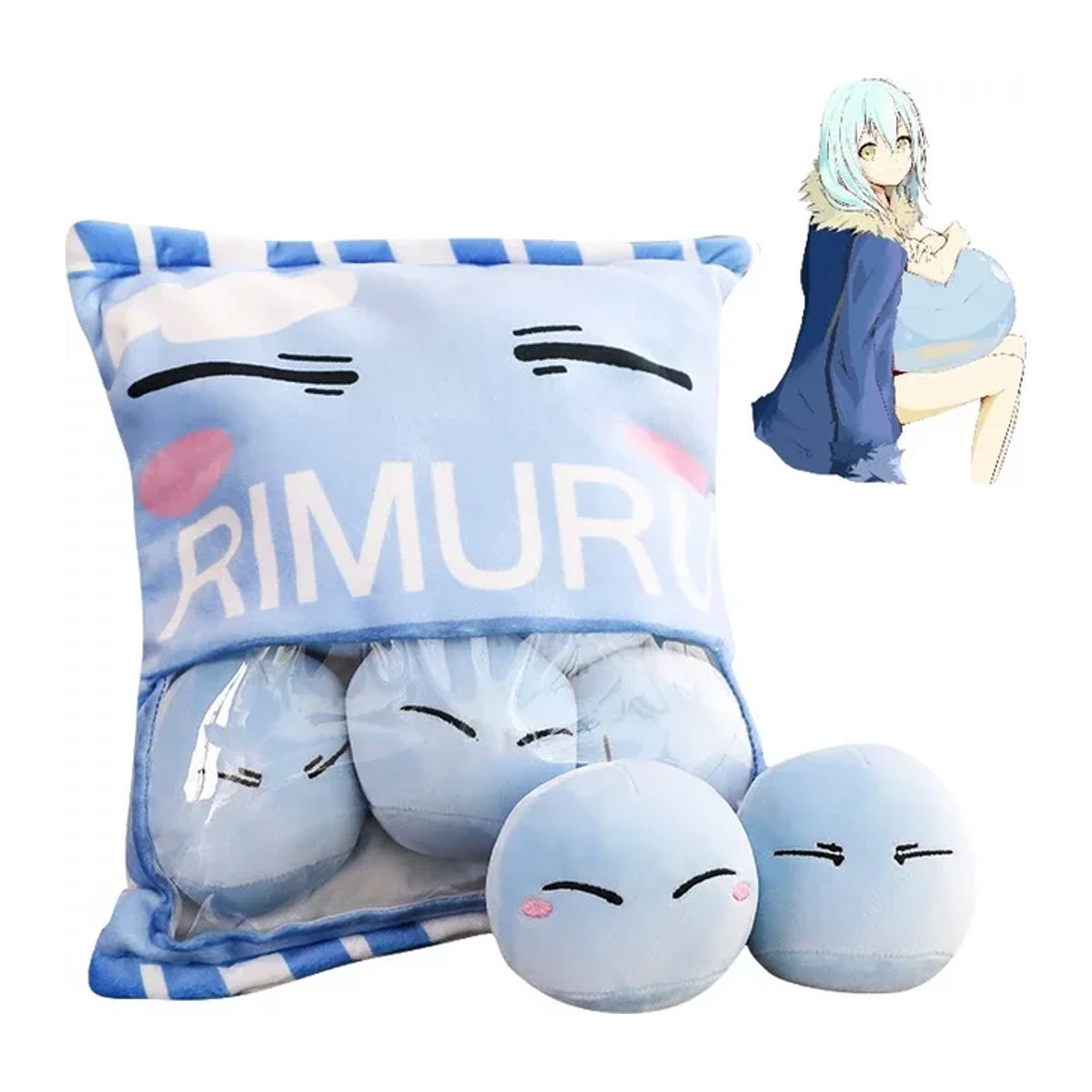 Rimuru Tempest Anime Plüschkissen Q-Version als Schleim Figur Geschenk - Bild 1