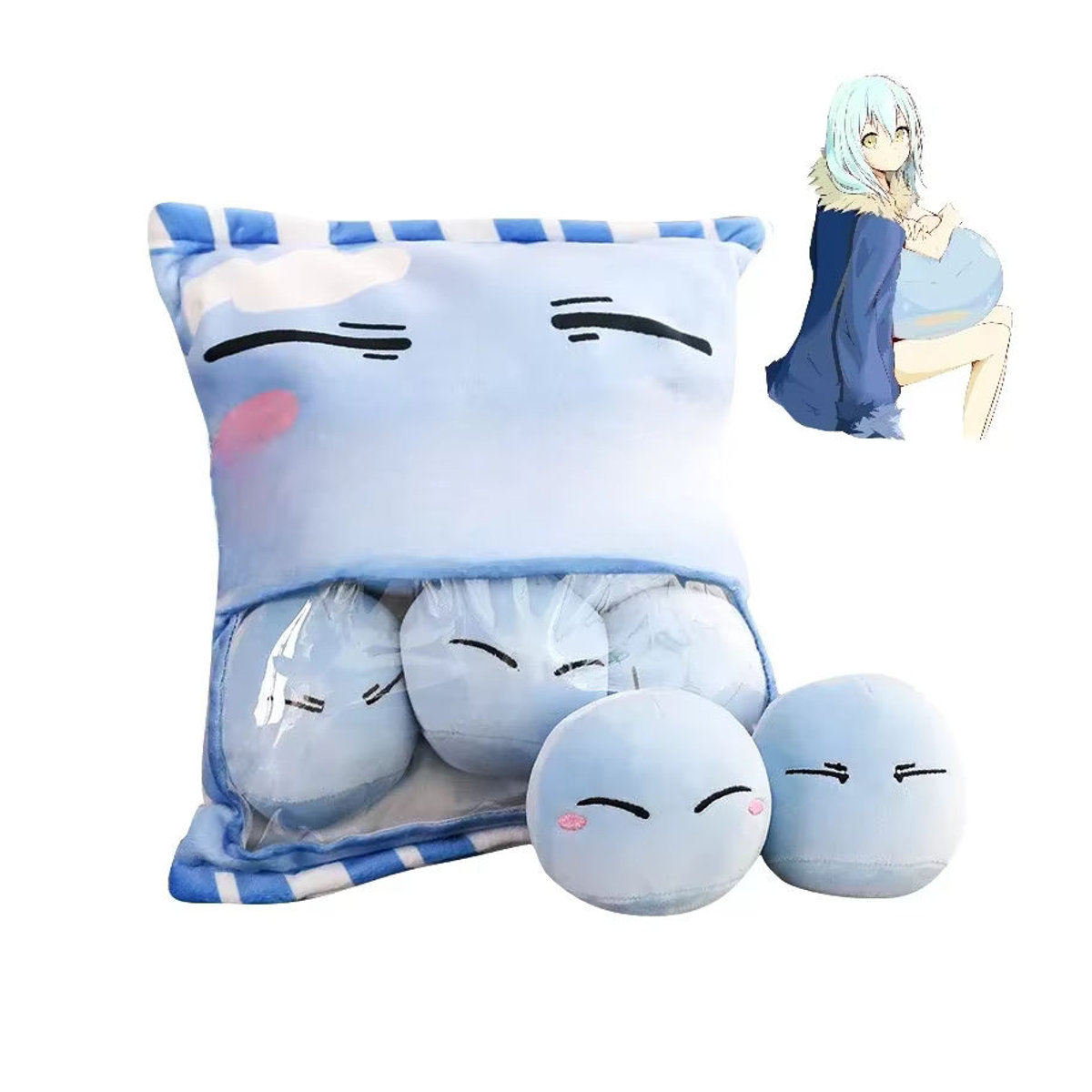 Rimuru Tempest Anime Plüschkissen Q-Version als Schleim Figur Geschenk - Bild 5