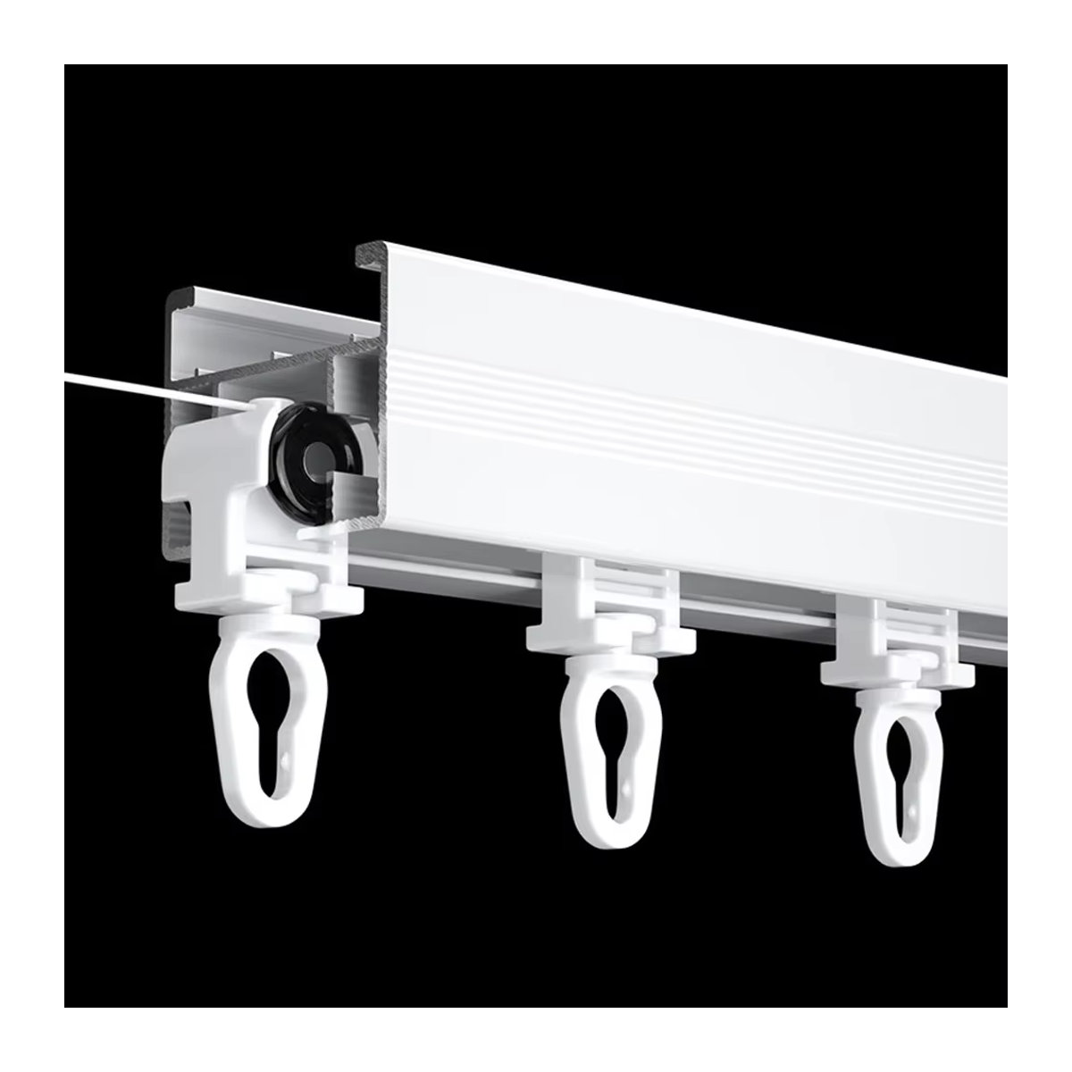 Ripple Fold Vorhangläufer mit S-Wave Design für Schienen und Vorhangstangen - Bild 5