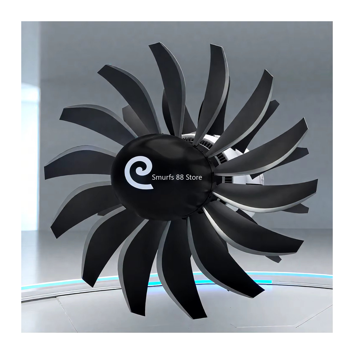 RISE 3D-gedrucktes Rotormotormodell mit offenem Rotor aus PLA-Material und integrierter Beleuchtung mit einstellbarer Geschwindigkeit als Desktop-Ornament - Bild 4