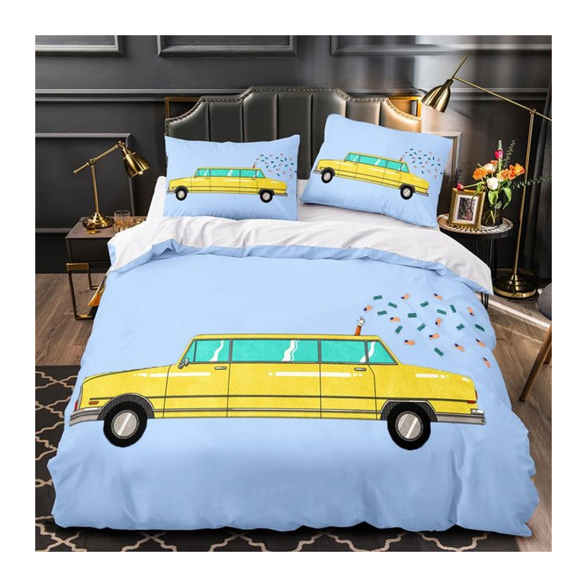 Rise Bettwäscheset mit 3D-Druck im Kawaii Anime Design für Einzelbetten, B/H: 135 x 200 cm - Bild 1