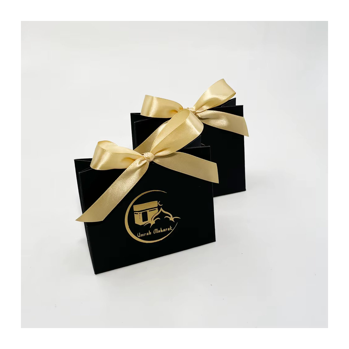 RMTPT Umrah Mubarak und Eid Mubarak Candy Box Set aus Papier in Weiß und Schwarz, quadratisch und orientalisch im Unisex-Design - Bild 2