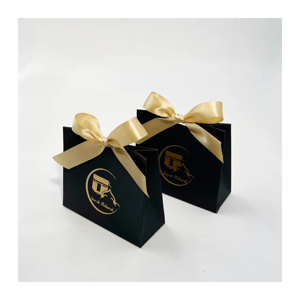 RMTPT Umrah Mubarak und Eid Mubarak Candy Box Set aus Papier in Weiß und Schwarz, quadratisch und orientalisch im Unisex-Design - Bild 3