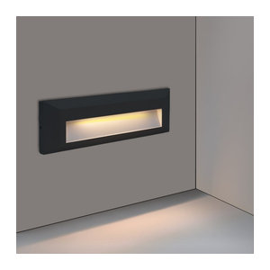 ROANJUNYH LED Wandleuchte Wasserdicht für Outdoor Treppen und Garten in Weiß oder Schwarz mit Kaltweißem Licht