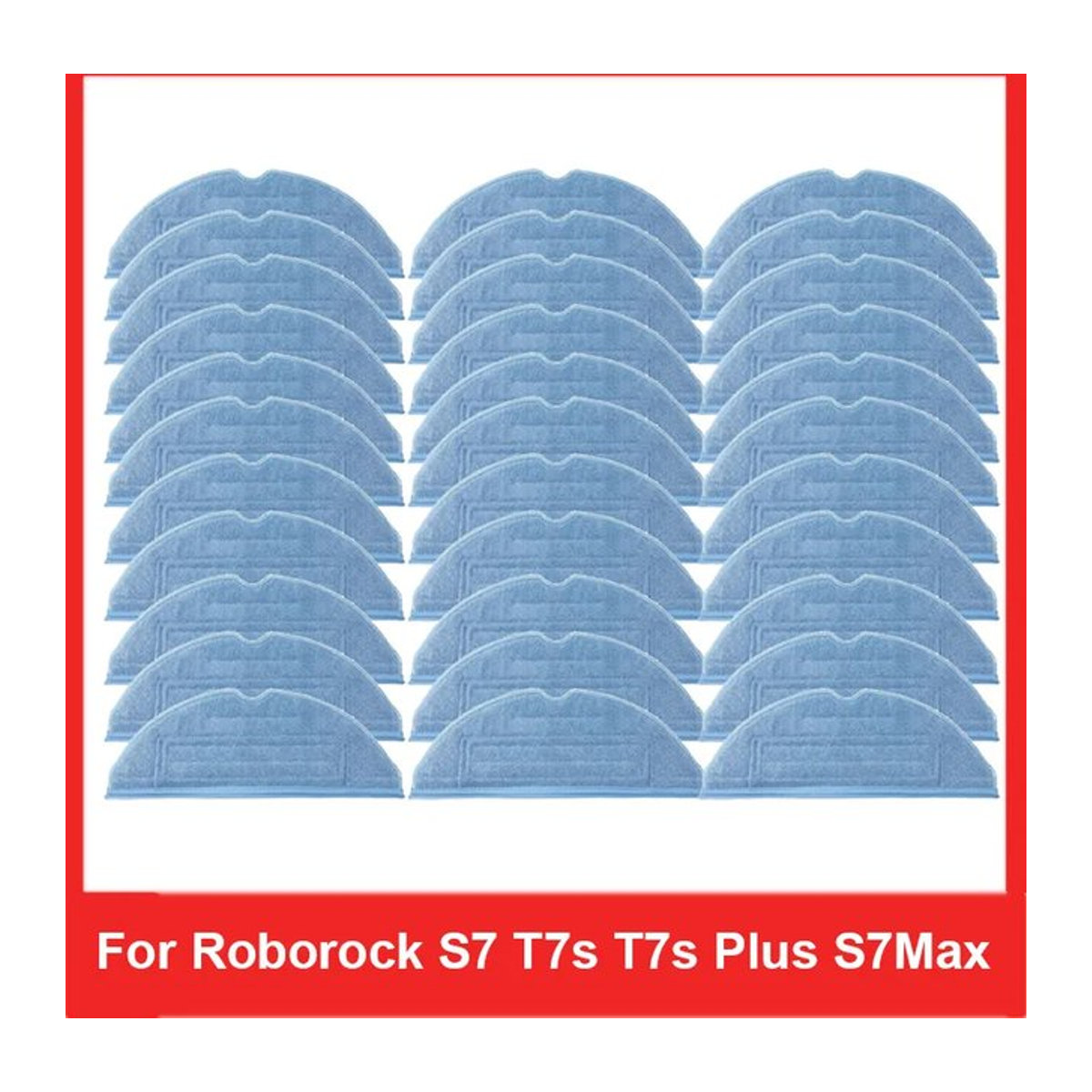 Roborock Ersatzset mit Bürsten, Filtern und blauen Mop Pads für S7, S7 Max, S7 MaxV, T7S und T7S Plus Saugroboter - Bild 1
