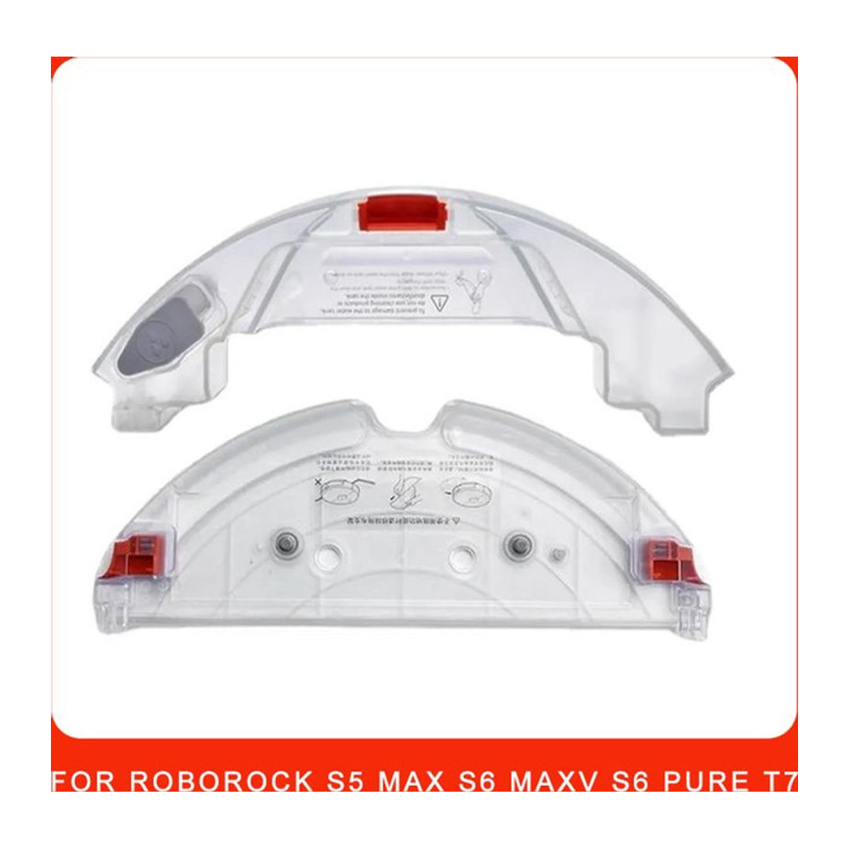 Roborock Ersatzteile für S5 Max S6 MaxV S6 PURE T7 Roboter Staubsauger: Wassertank, Mopp-Halterung und Mopp-Tücher - Bild 1
