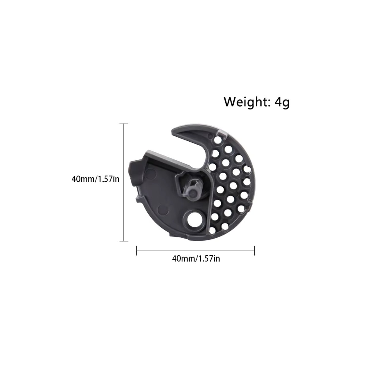 Roborock G20S S8Maxv Ultra Ersatzteil: Kleine Mikrofaser-Lappenhalterung in Grau - Bild 2