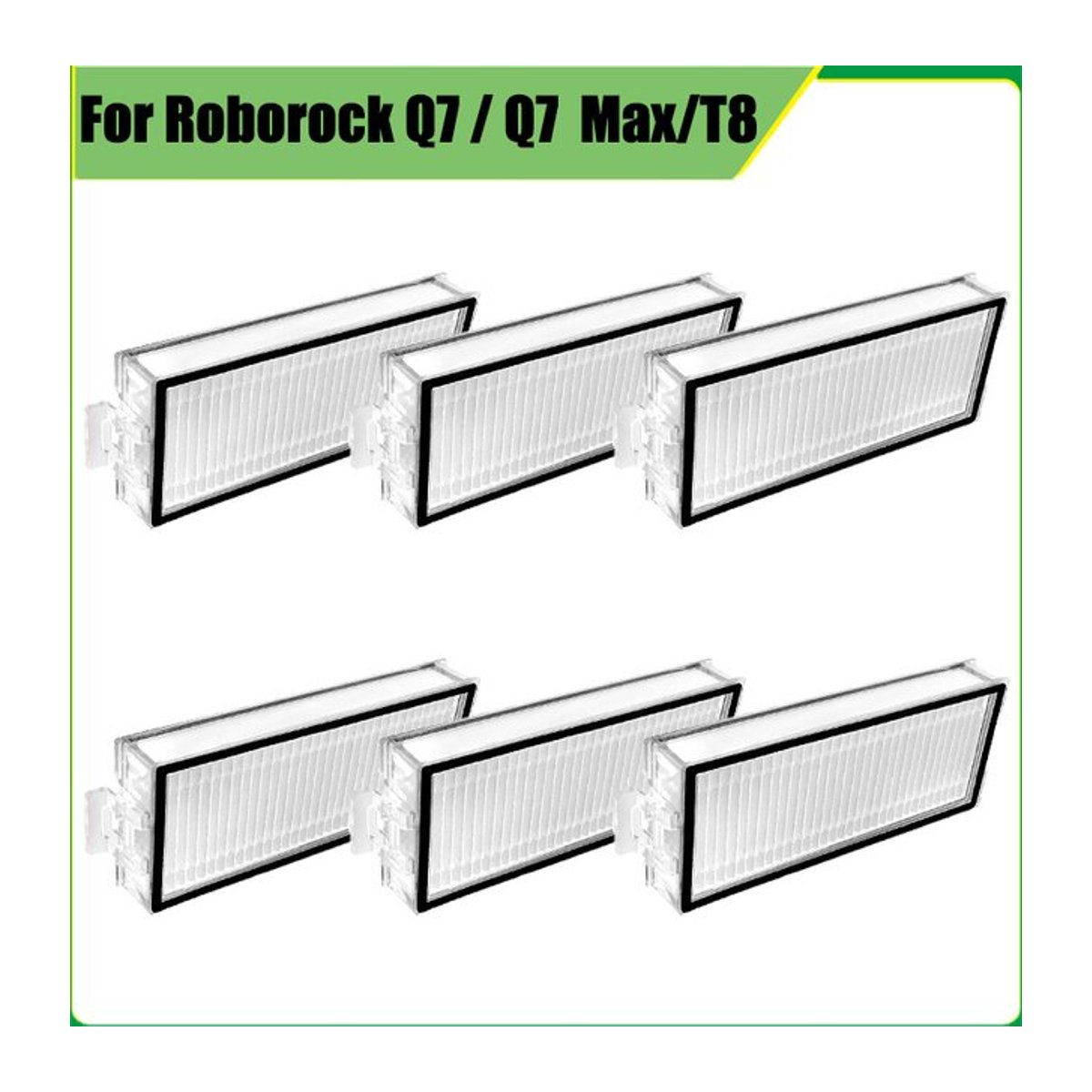Roborock Waschbarer HEPA Filter als Ersatzteil für Q7 Max, Q7 Max+ und Q5 Pro Saugroboter in Weiß - Bild 1