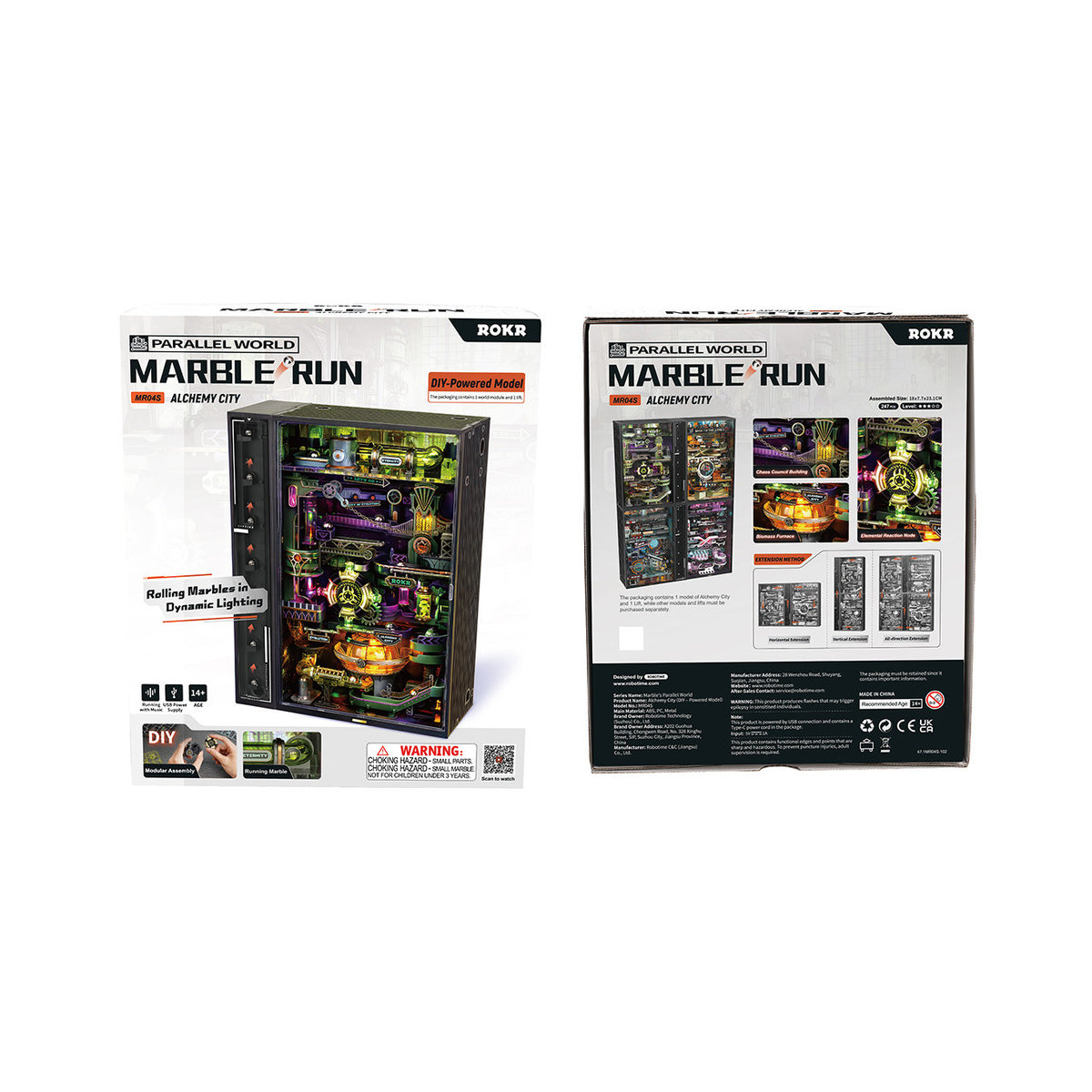 ROBOTIME ROKR Alchemie Stadt Murmelbahn Mechanisches 3D-Puzzle MR04S - Bild 2