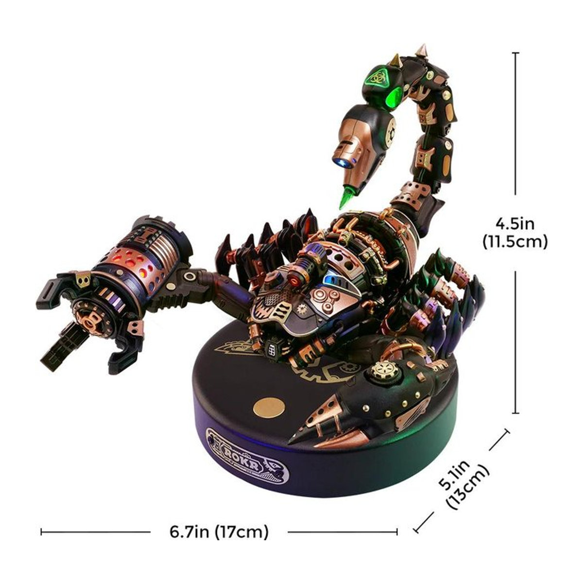 ROBOTIME ROKR Kaiser Skorpion DIY 3D Puzzle Modell Tierfigur aus ABS-Polymer und PVC - Bild 1