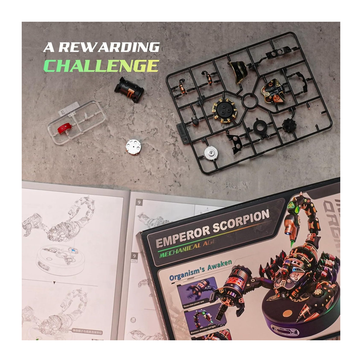 ROBOTIME ROKR Kaiser Skorpion DIY 3D Puzzle Modell Tierfigur aus ABS-Polymer und PVC - Bild 4