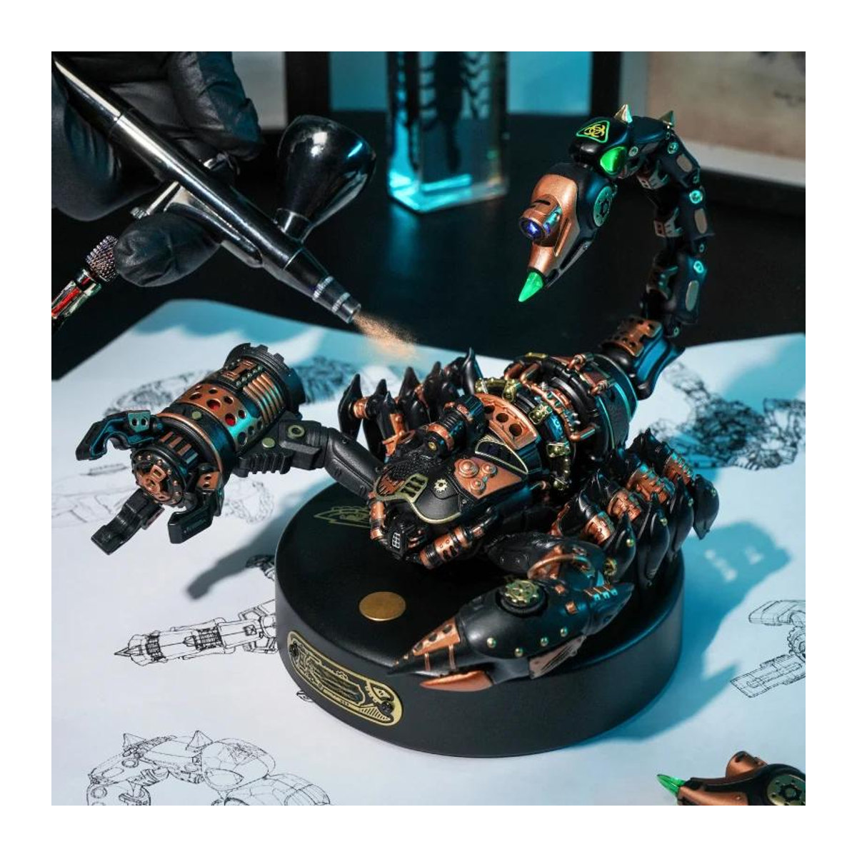 ROBOTIME ROKR Kaiser Skorpion DIY 3D Puzzle Modell Tierfigur aus ABS-Polymer und PVC - Bild 6