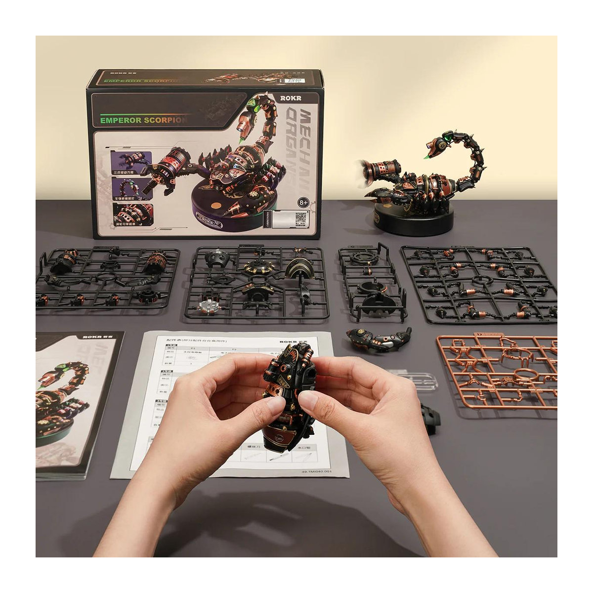 ROBOTIME ROKR Kaiser Skorpion DIY 3D Puzzle Modell Tierfigur aus ABS-Polymer und PVC - Bild 8