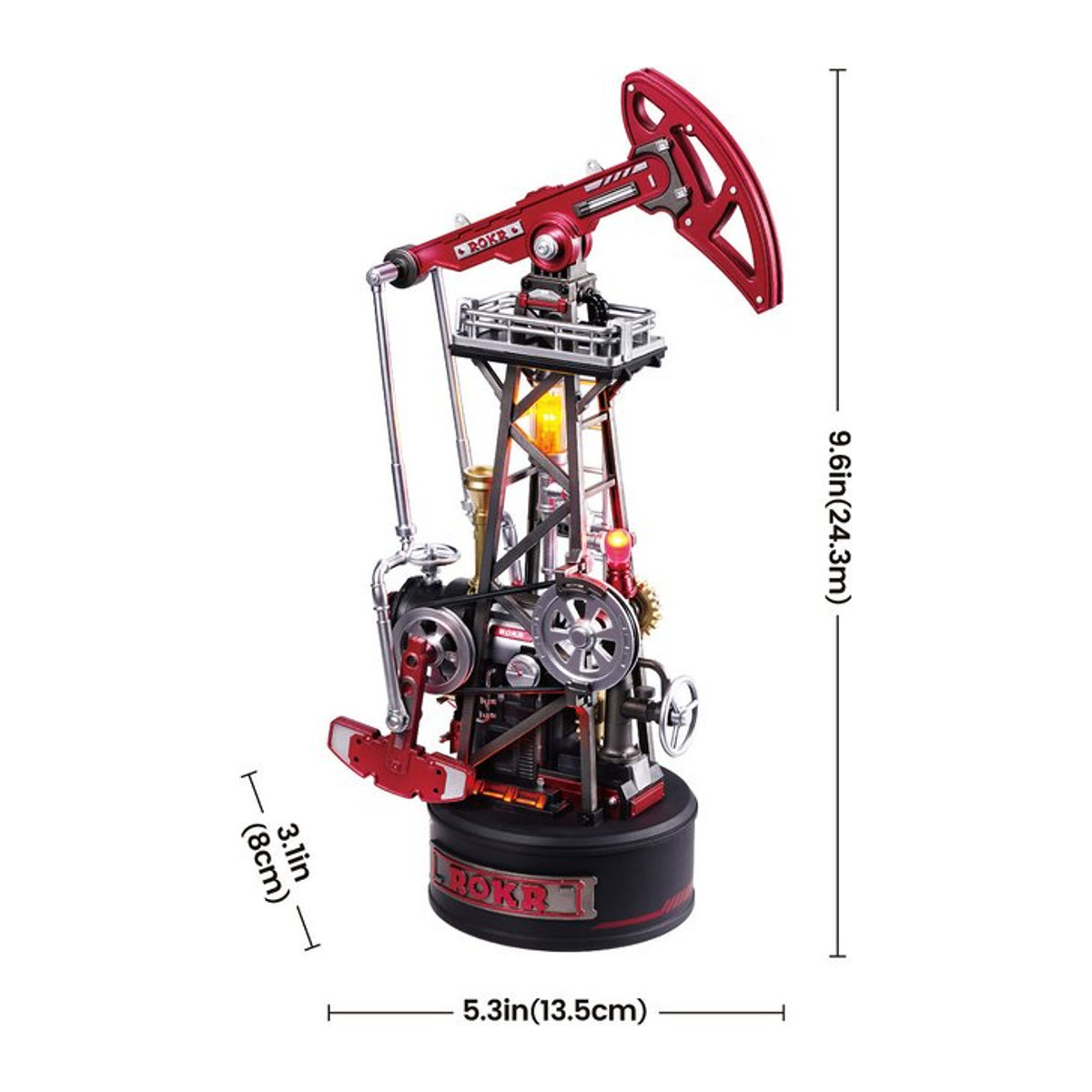 ROBOTIME ROKR Ölpumpen-Wagen Mechanisches 3D-Puzzle CGL03 - Bild 1