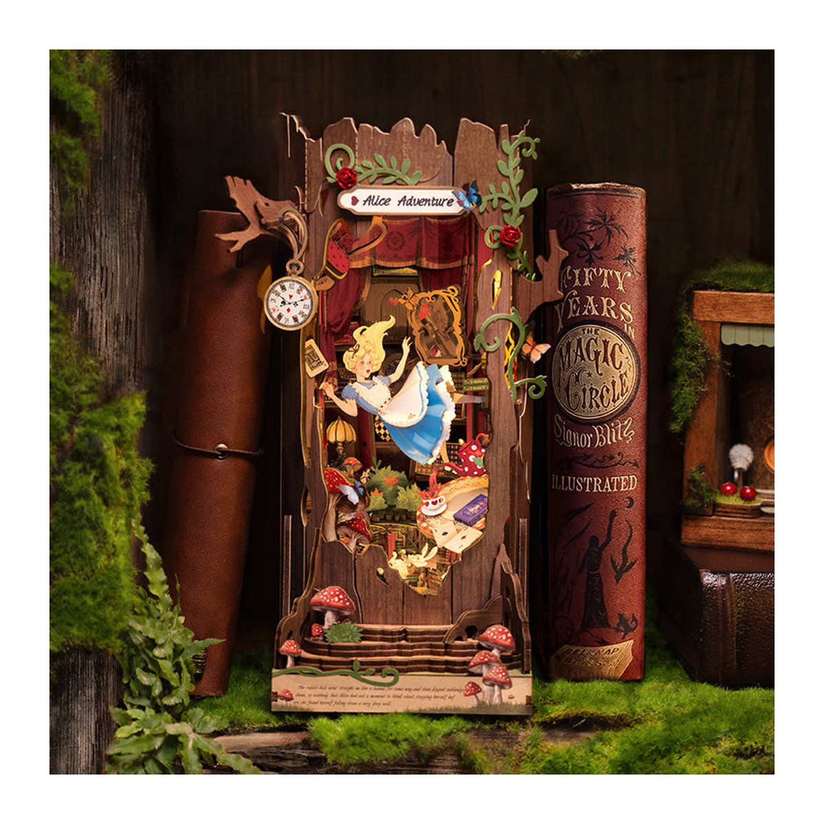 ROBOTIME Rolife 3D-Puzzle Fall into Wonder DIY Buchnische TGB12 - Bild 10