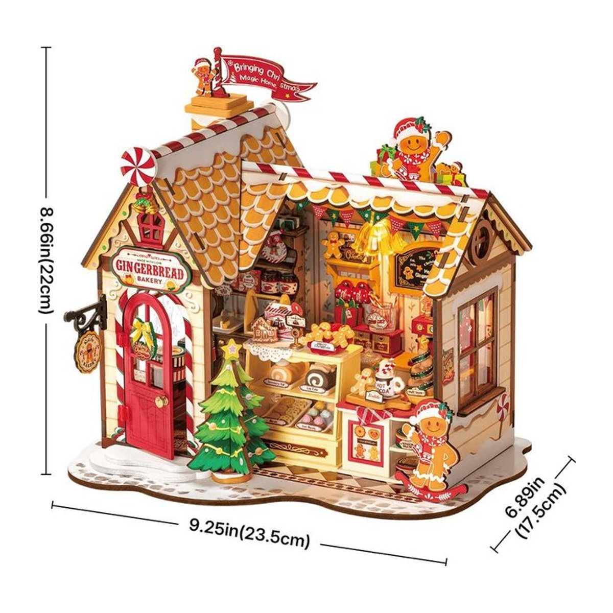 ROBOTIME Rolife 3D-Puzzle Lebkuchenhaus DIY Miniaturhaus DG176 - Bild 1