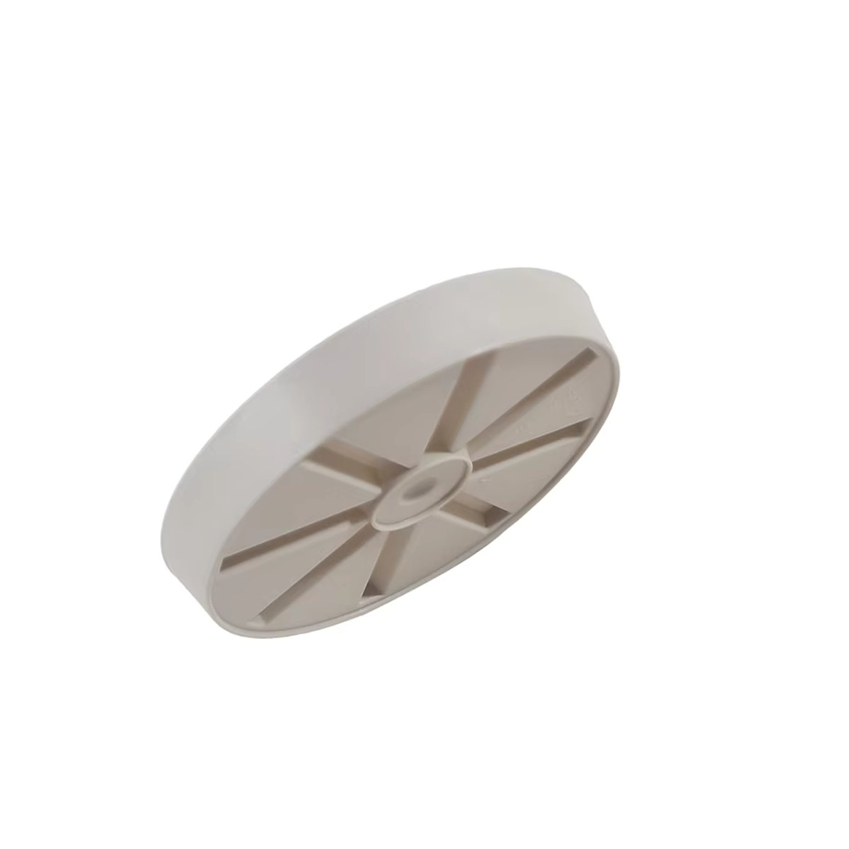 Robuste Blumentopf-Untersetzung aus Harz in Beige, Pflanzenschale für drinnen und draußen, Durchmesser: 15,3 cm - Bild 3