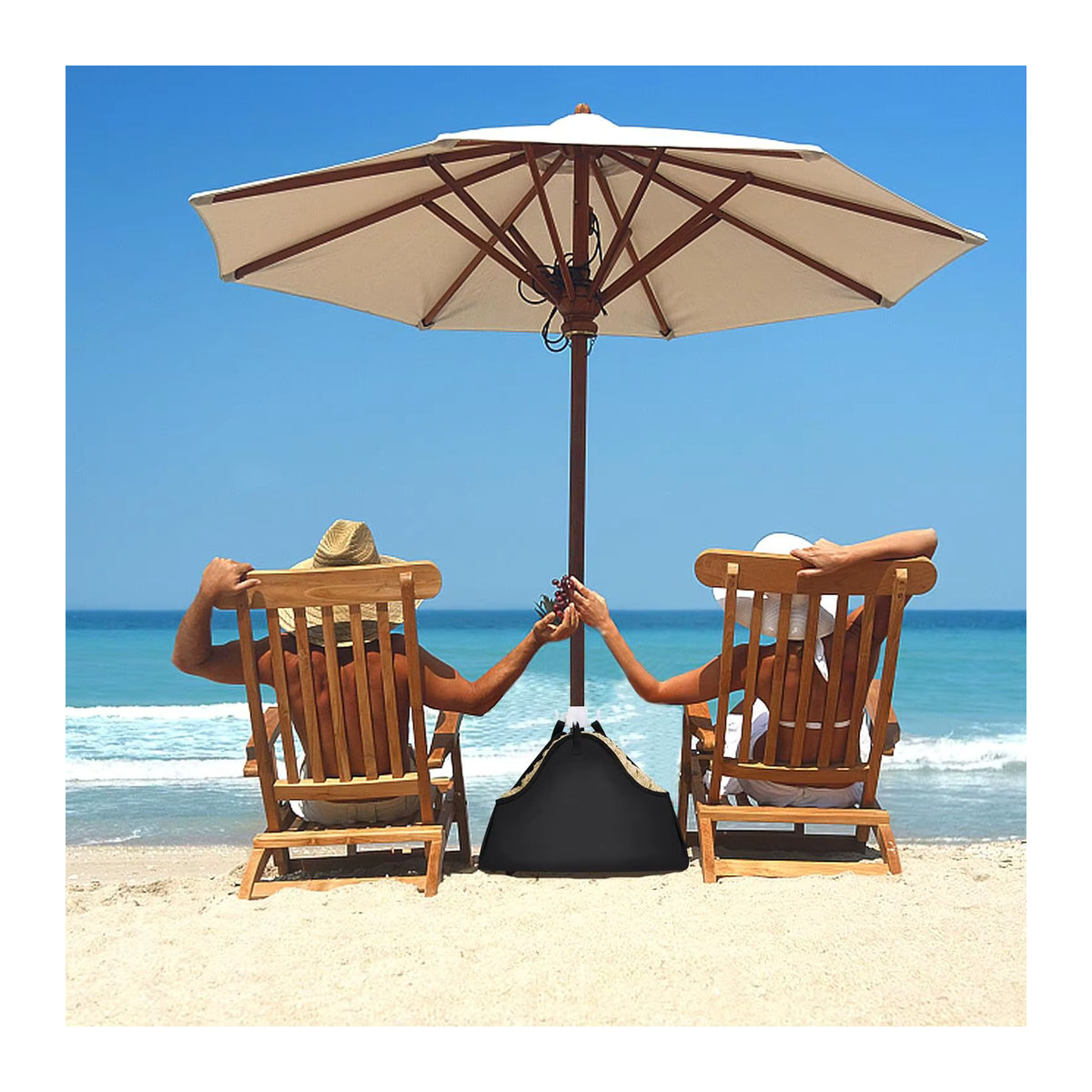 Robuster Strandschirm-Basisgewicht aus 600D Oxford-Stoff als Sandsack für Sonnenschirme und Regenschirmständer auf der Terrasse - Bild 2