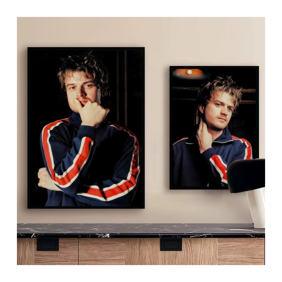ROCK Joe K-Keery SINGER Poster, selbstklebender Wandkunstdruck in Schwarz und Mehrfarbig, rechteckig, B: 20 cm, H: 15 cm, T: 9 cm - Bild 3