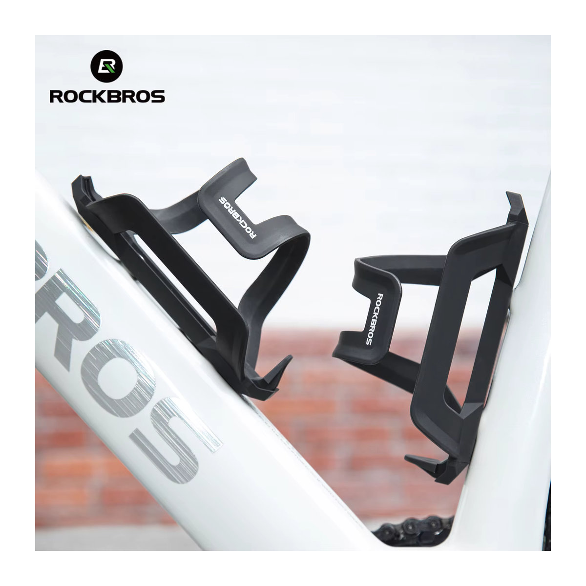 ROCKBROS Wasserflaschenhalter Weiß, 600 ml, elastischer Fahrrad-Becherhalter aus ABS und PC für Sport und Radfahren - Bild 4